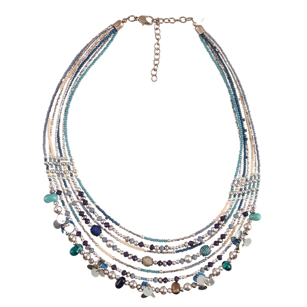 See full amazon price history chart for Vientiq Bohemian Blue Multicolor Beaded Multi-Layered Choker Necklace for Women/Girls Vientiq Bohemian Blue Multicolor Beaded Multi-Layered Choker Necklace for Women/Girls (B0C7192KXJ) Amazon Price History, Amazon Price Tracker