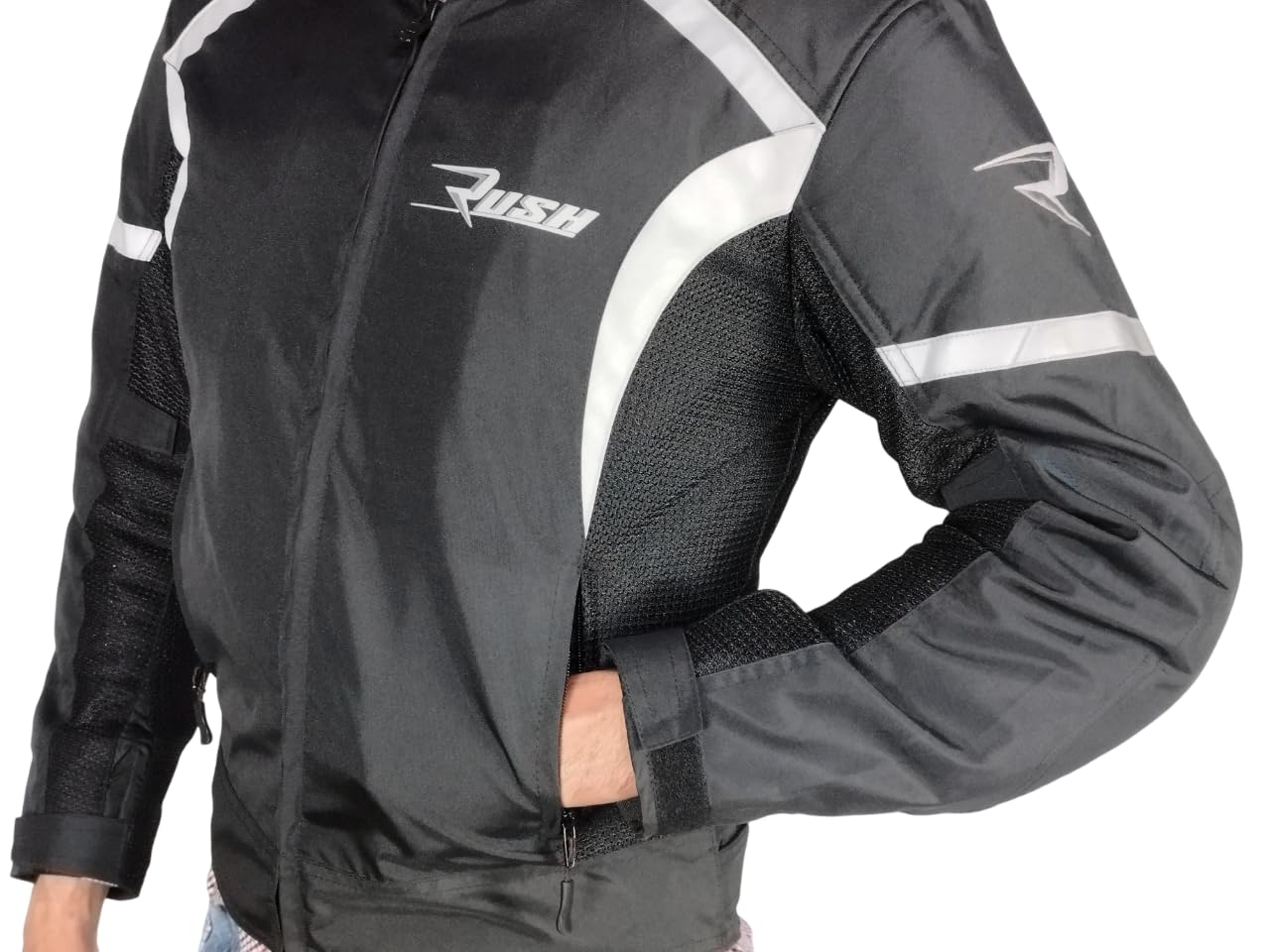WinNet Giacca Giubbotto da Moto leggeroprimaverile autunnale Traforato traspirante Ventilato per l'Estate con Protezioni estivo