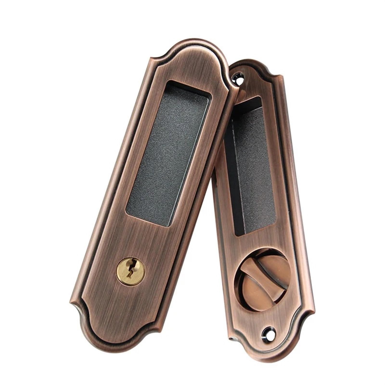 Serrure de porte coulissante à encastrer pour bricolage de bureau