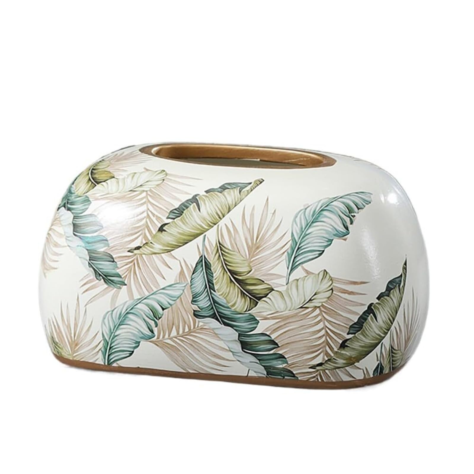 Porte-boîtes de mouchoirs moderne blanc rond pour support décoration maison