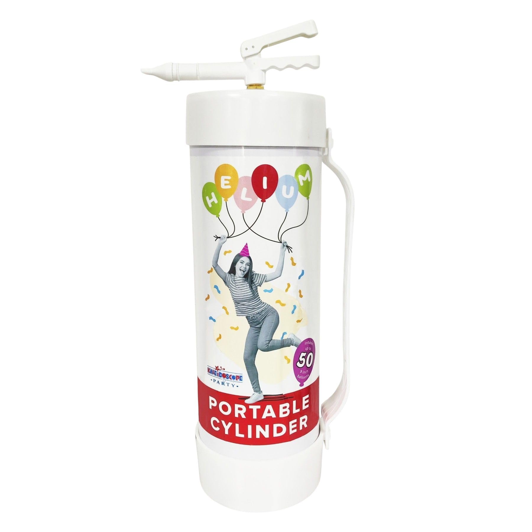 Disposable Helium Gas Canister – Fills 50x9" or 20 x 18" foil balloons. Lightweight, portable & ideal for parties. New compact design Helium Balloon Gas Tank.