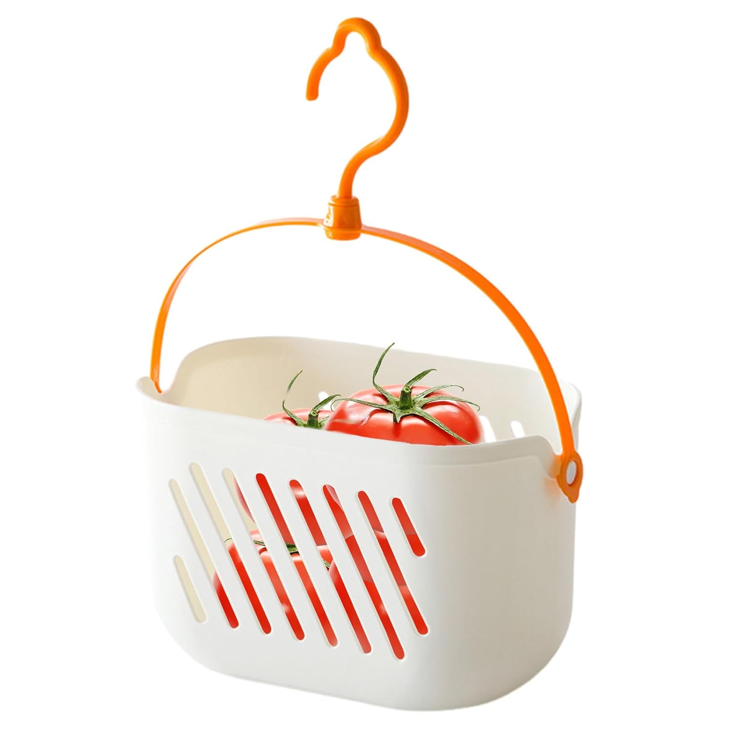 Shower Caddy Basket - 12x6 Inch Storage Basket With Handle Rust-Proof Organization Baskets Hanging Metal Wire Tray Hanging