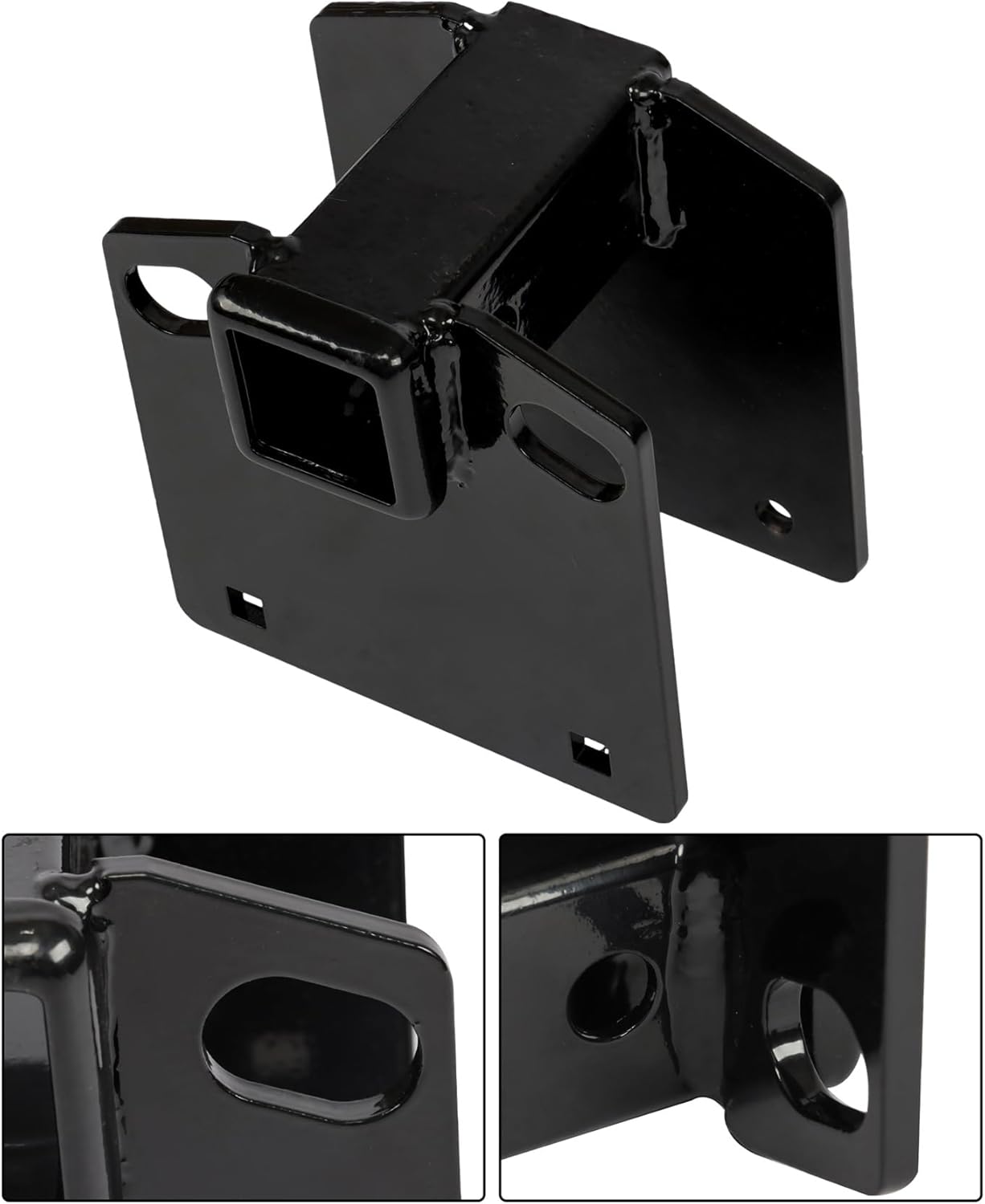 4x4 Inches Square RV Rear Bumpers Bumper Hitch Receiver 2 inch Adapter Receiver 3500 LBS Capacity