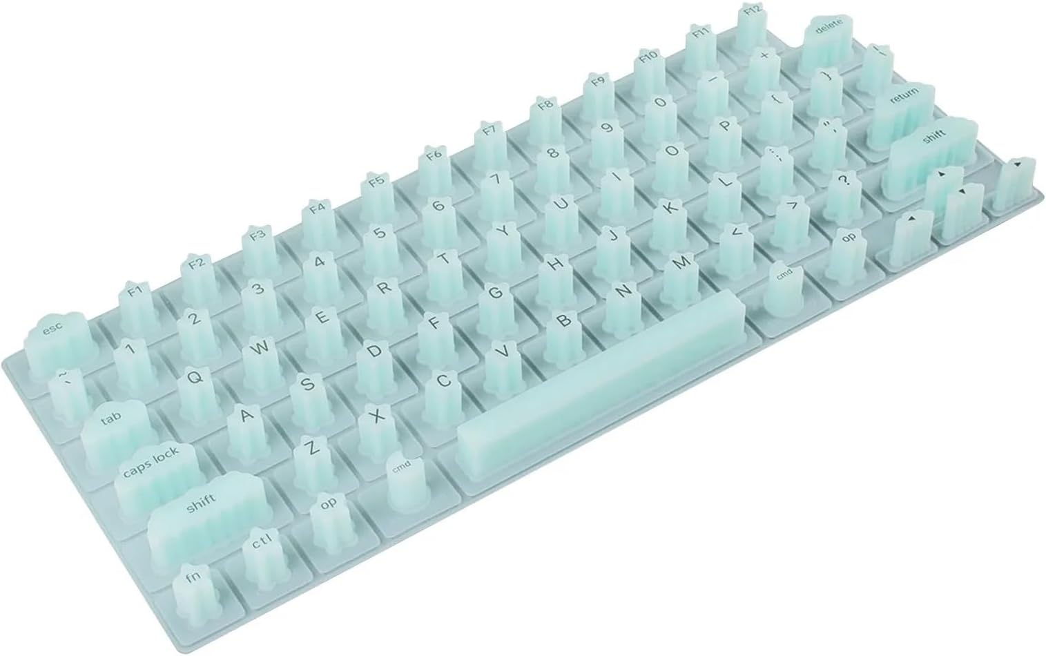 Keyboard for Long Nails 3/5set Silicone Waterproof Keyboard Protector Cover Portable Comfortable(04,5set)