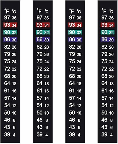 Termómetro de elaboración de cerveza, tira adhesiva, termómetro de acuario, adhesivo para acuario, para pecera, kombucha 39 a 97 y 39.2 F a 96.8 F