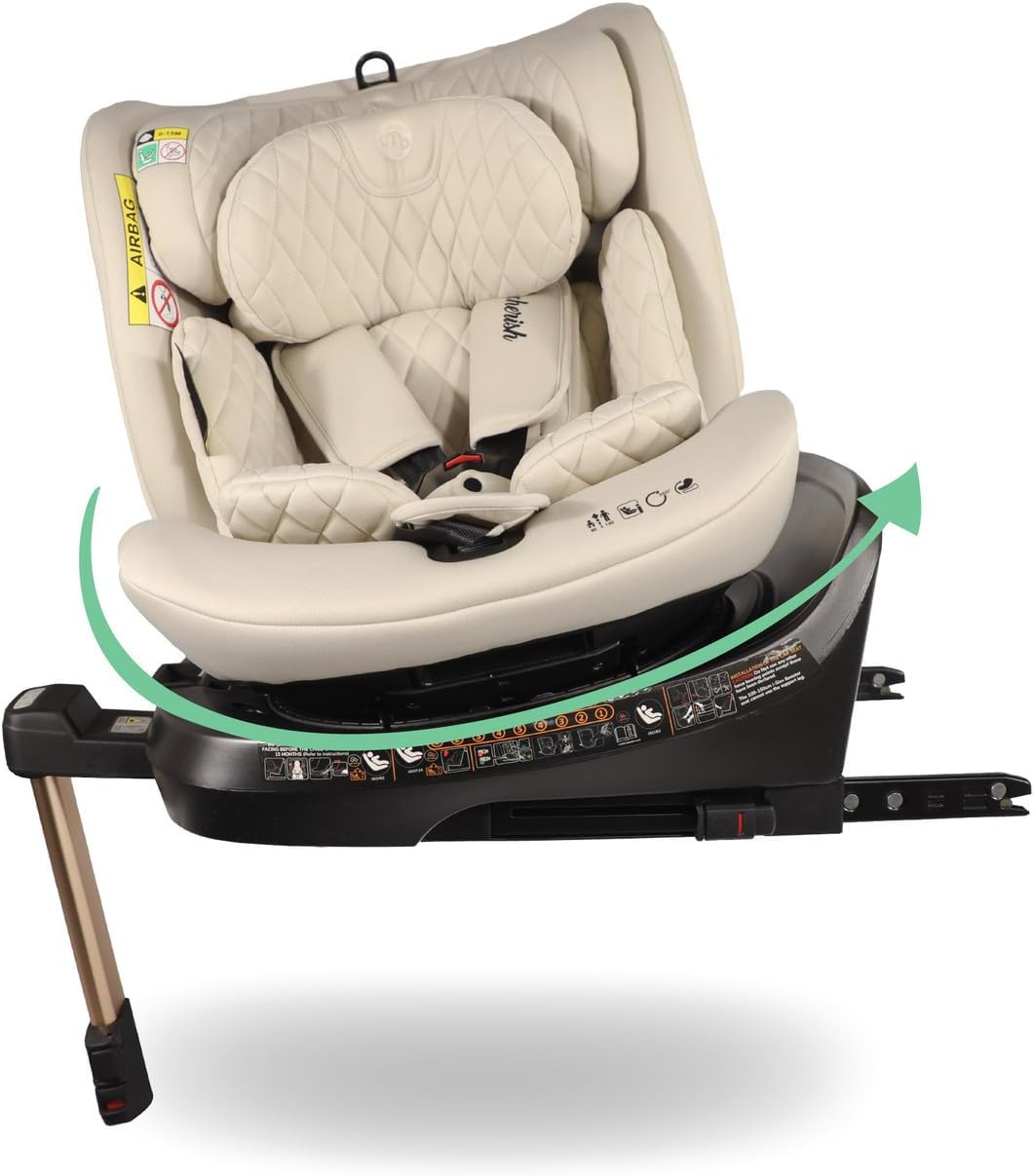 My Babiie iSize 360° Spin Baby Car Seat Support Leg, ISOFIX, Birth to 12yrs (40150cm), R129