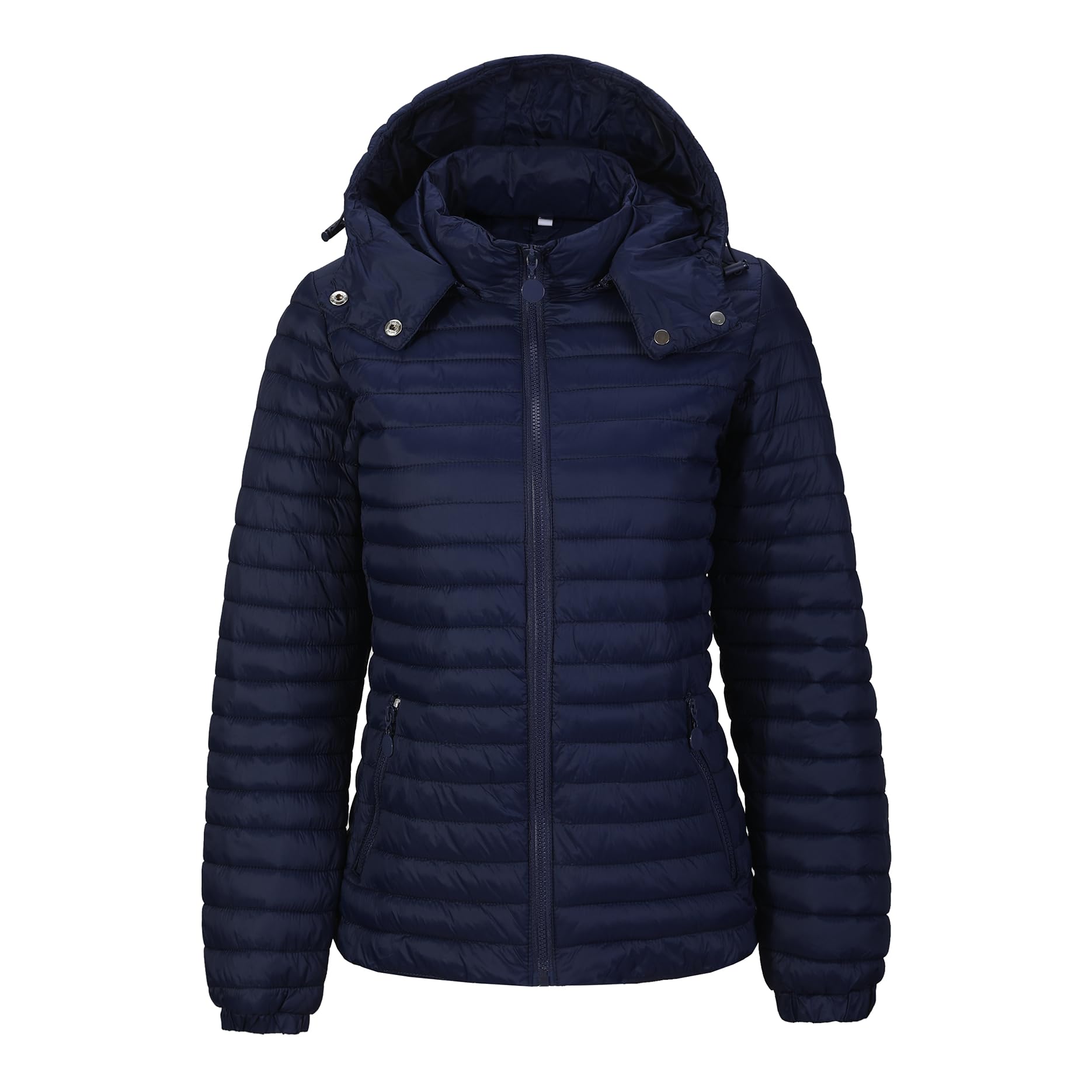 TONY BACKER Piumino Donna 100 Grammi Mezza Stagione Avvitato Trapuntato con Cappuccio Rimovibile DG004