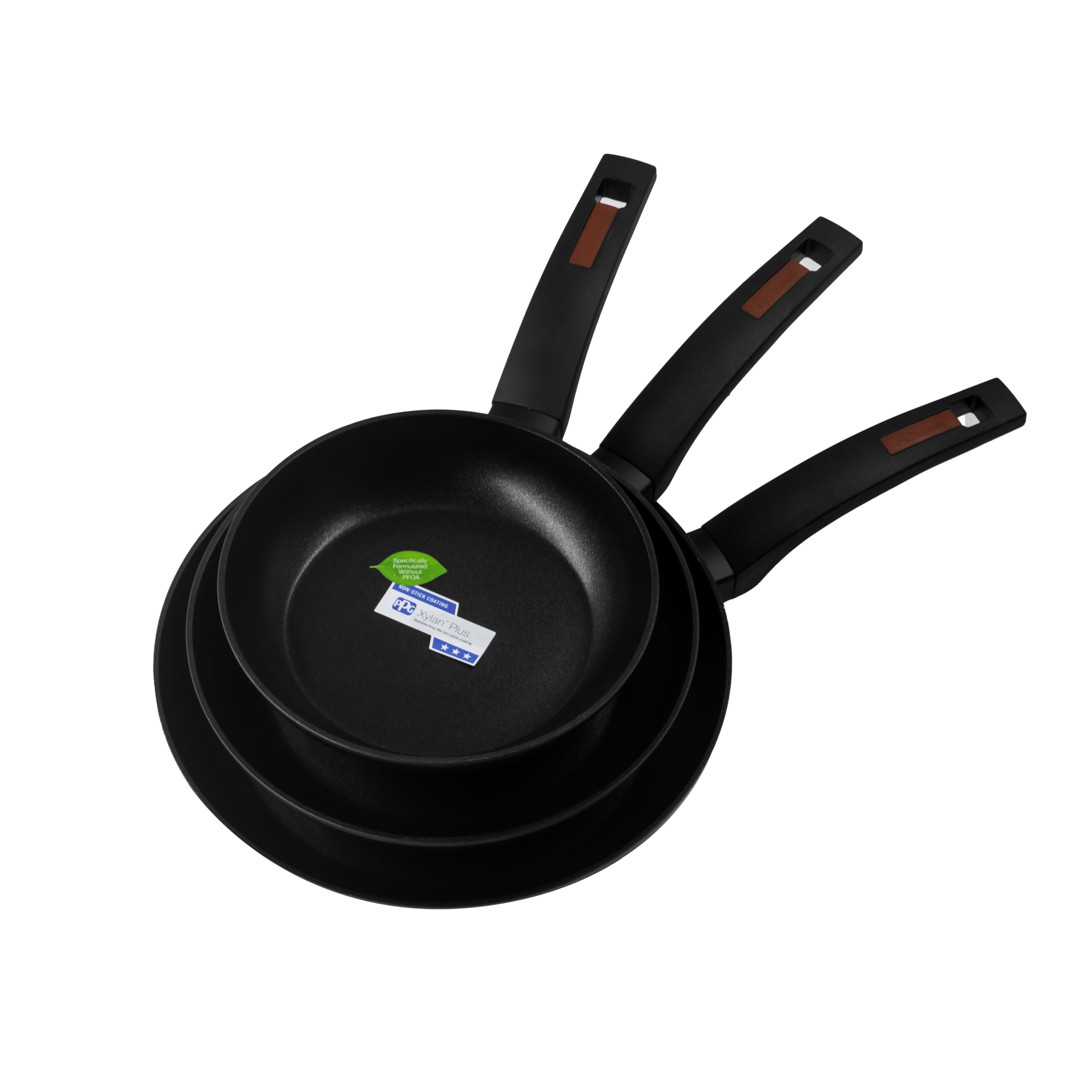 zanetti - Jumbo, set van 2 pannen met antiaanbaklaag, diameter 24 cm en 28 cm, hoge vorm en ergonomische handgreep, gemaakt in Italië