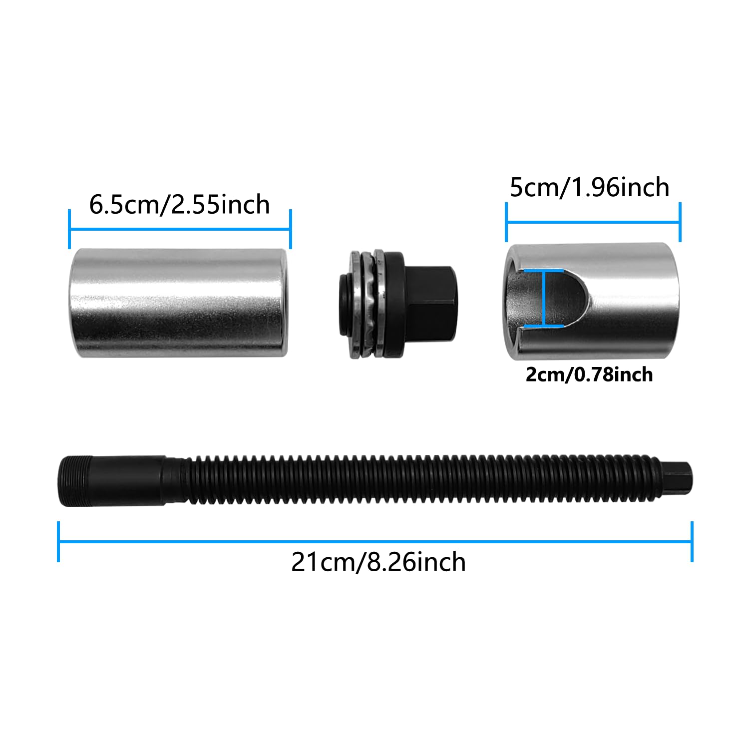 ZKTOOL Estrattore iniettore diesel, strumenti di rimozione e installazione iniettori di carburante, compatibile con Ford EcoBlue 2.0T TDCI, OEM 303-1690, 303-1690-01