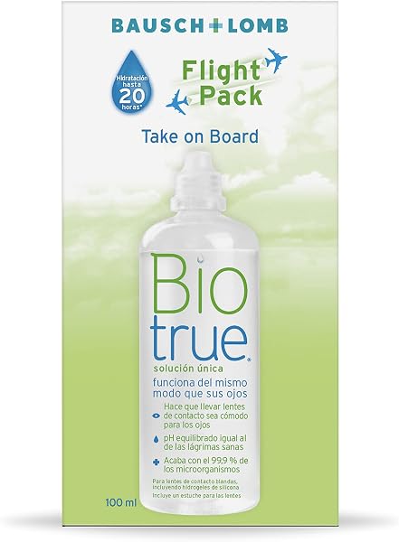 Biotrue Biotrue Bausch + Lomb Single Solution 100 ml for Soft Contact Lenses in use