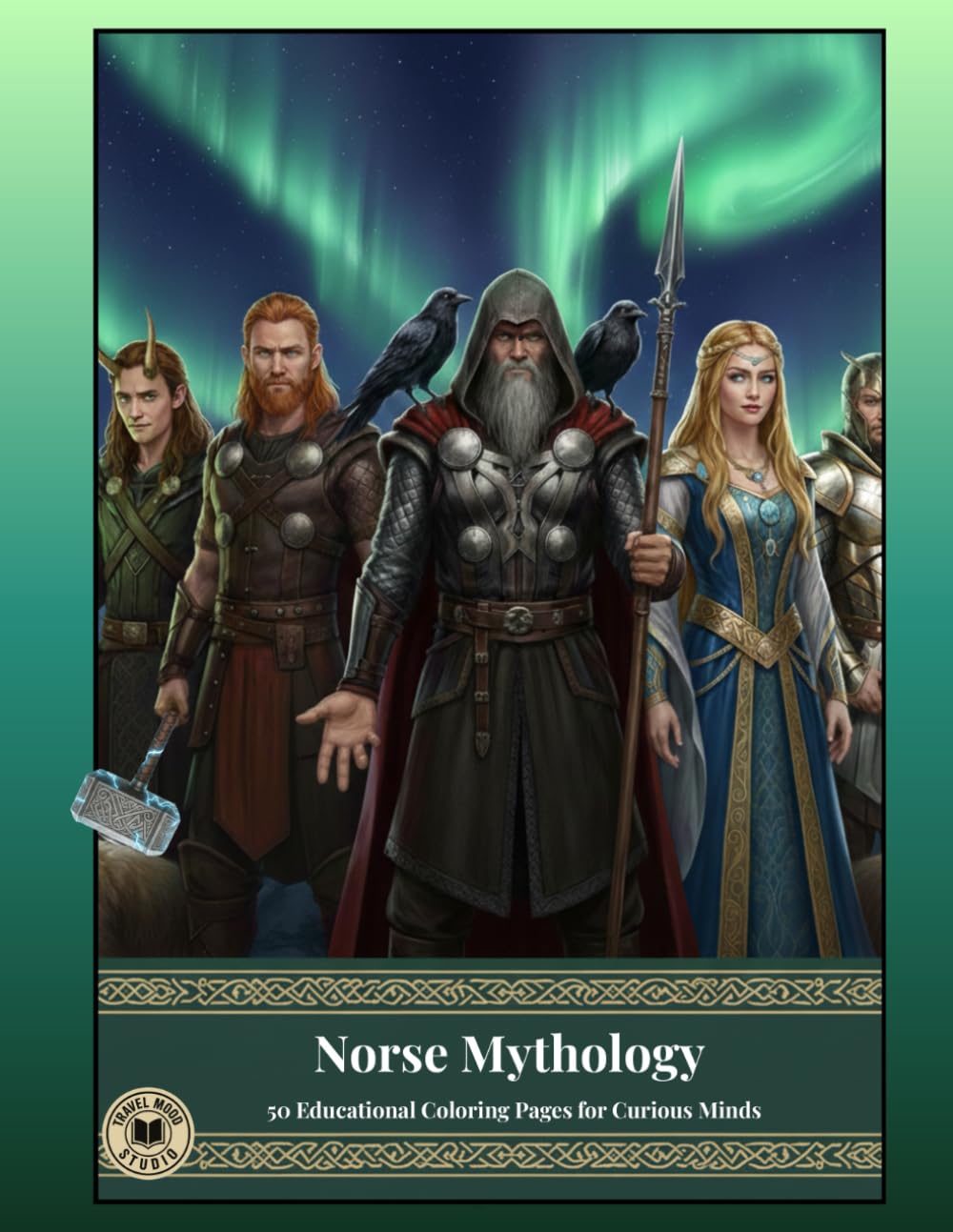 Norse Mythology: 50 Educational Coloring Pages for Curious Minds (Color & Learn)