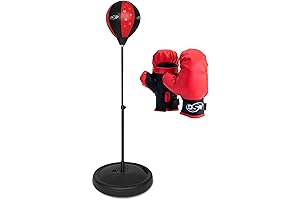 NSG Freestanding Punching Bag and Boxing Gloves Set for Kids Ages 3+ (JS1000)