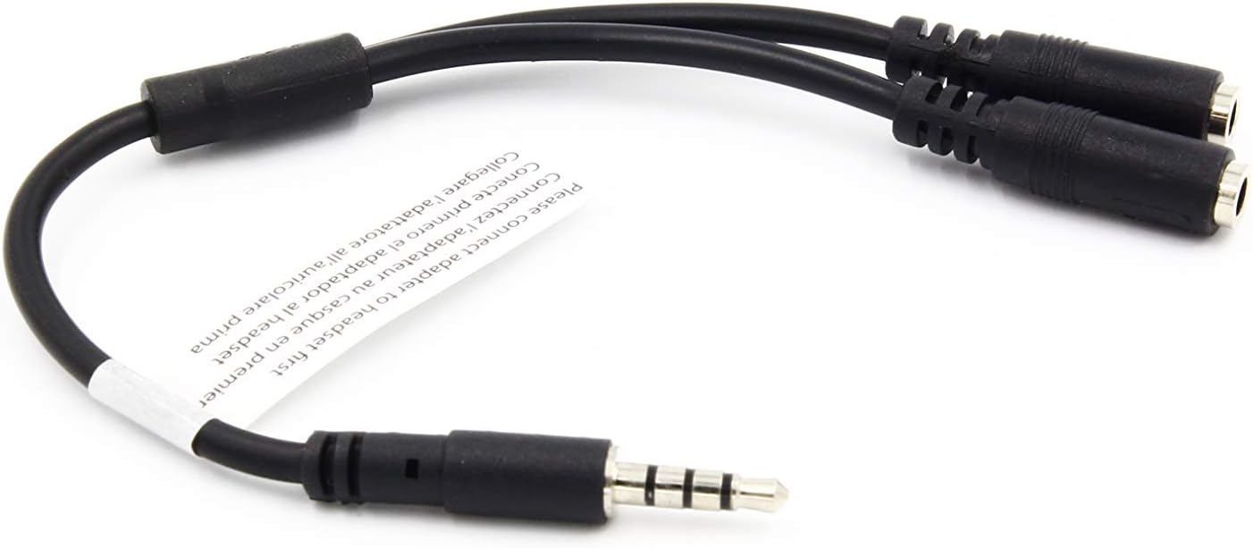 Amazon.com: Headset Adapter for headsets with Separate Headphone ...