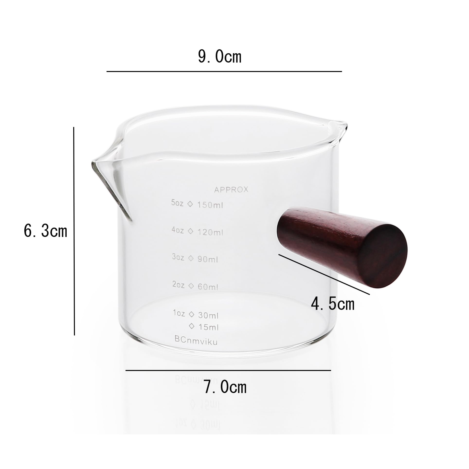 Amazon | 計量カップ エスプレッソショットグラス 目盛り付き 木製