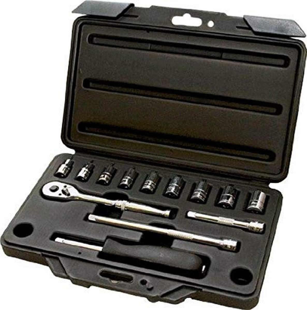 Tools 13 PC. 1/4 DR. METRIC SOCKET SET IN CASE,19205