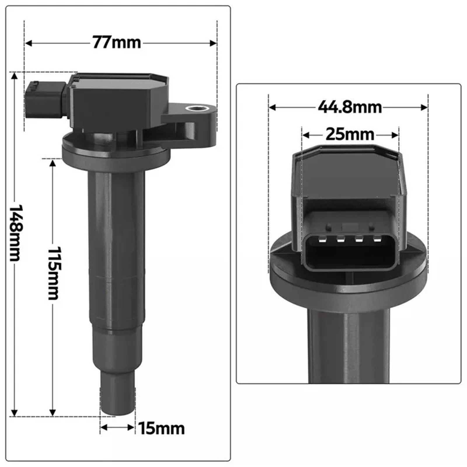 Cewka Cewka zapłonowa do Toyota Prius 2001-2009 do Prius C 2012-2019 do Yaris 2007-2018 do Echo Scion Cewka zapłonowa(1 pc)