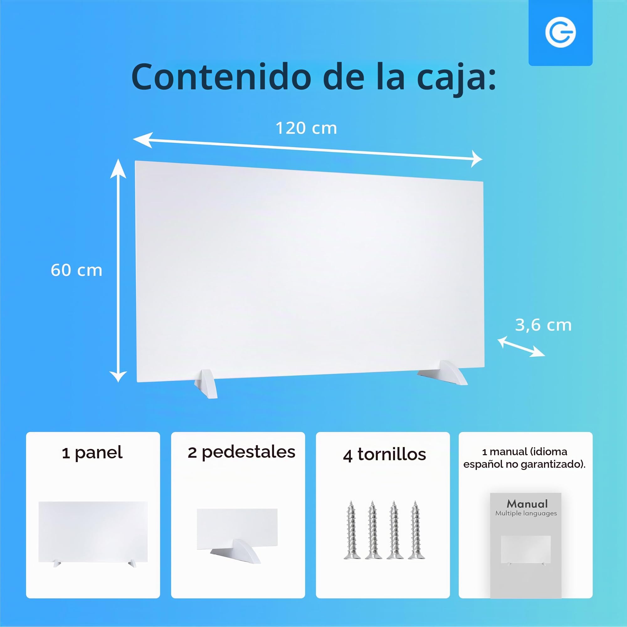 Silvergear® Calefacción Infrarroja Premium | Panel Calefactor 420W con Control WiFi | Protección Contra Sobrecalentamiento | Instalación en Pared o Independiente | Diseño Ecológico