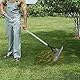 YEELOR Rechen für Stroh, 38,1 cm breit, verstellbarer Griff, verstellbarer Rechen, Unkrautwerkzeug, robuster Metallharken zum Entfernen von abgestorbenem Gras, Kämmen von Rasen und Belüften von
