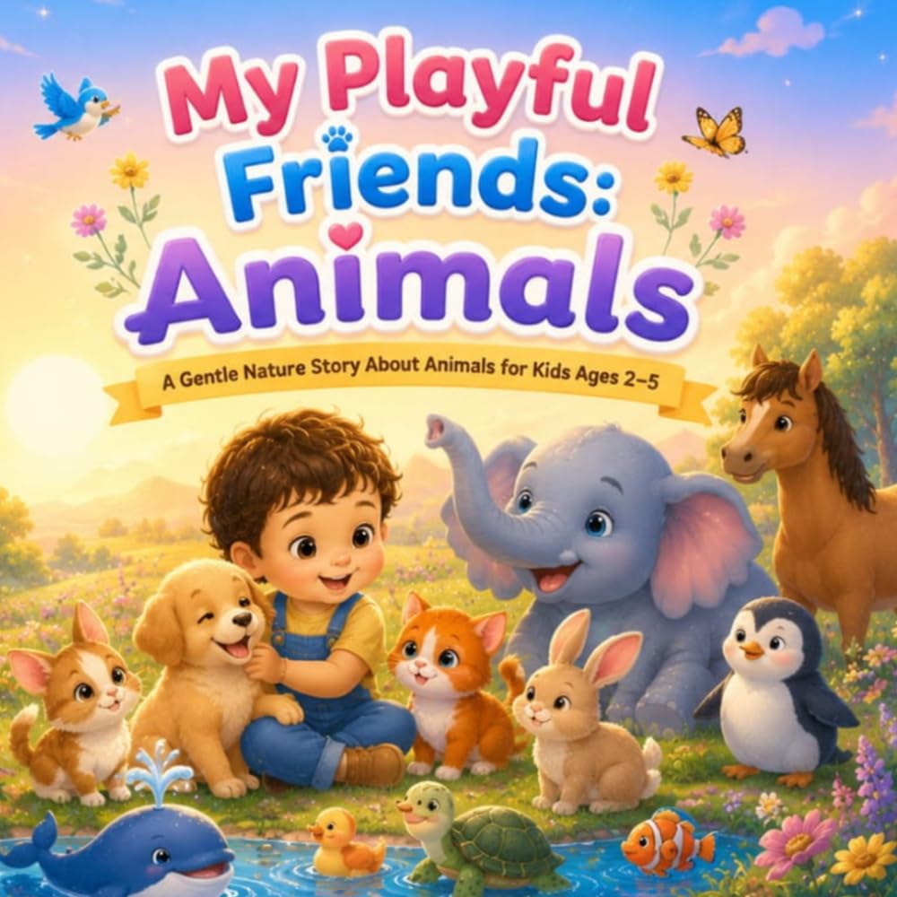 My Playful Friends: Animals: A Gentle Nature Story About Animals for Kids Ages 2–5 (Little Friends Of Nature)