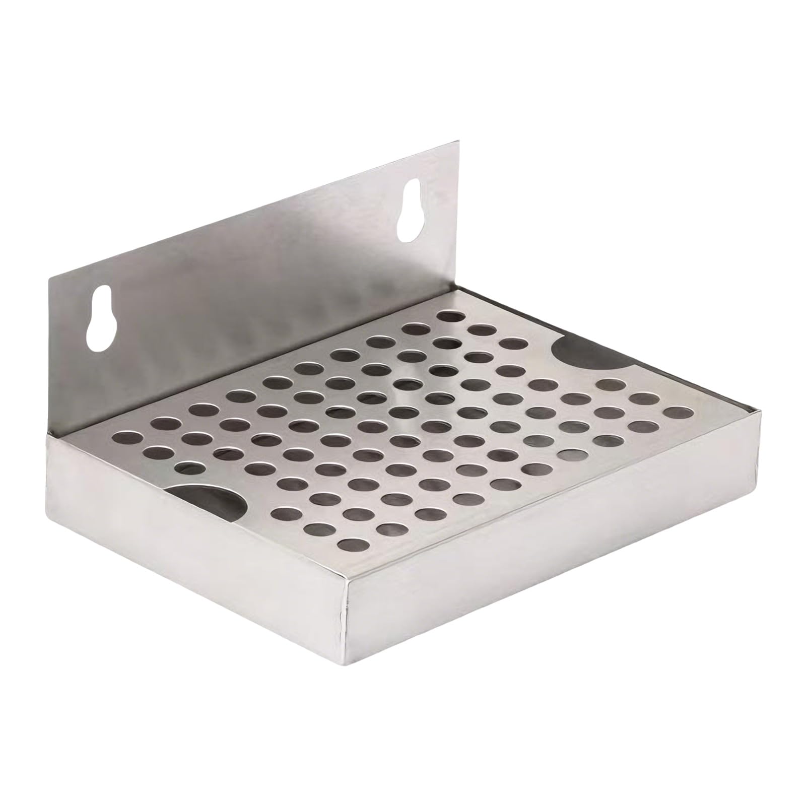 Buxuaaaa Modern Wall Mounted Nonrust Steel Draining Tray for Pubs and Kitchens with Delicate Design and Efficient Water Flows Rectangular Drip Pan