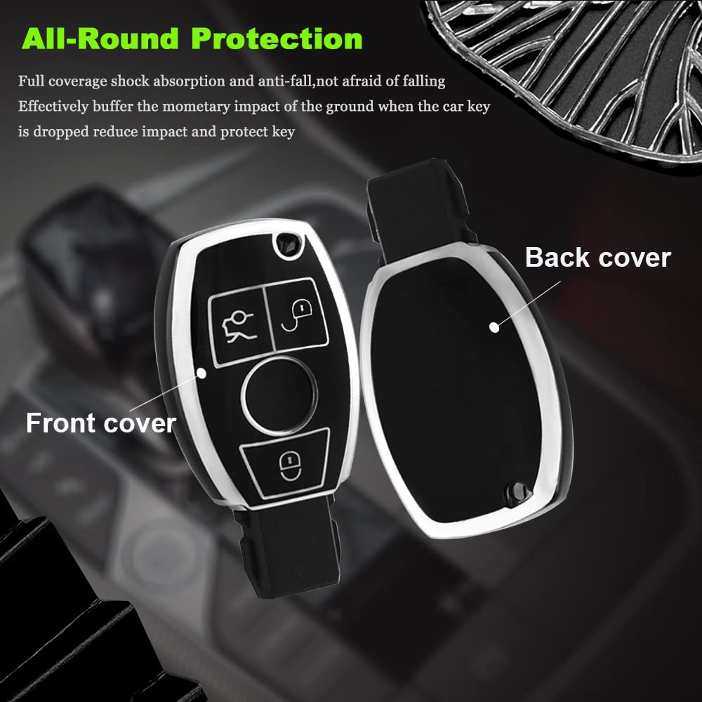 ontto Key Case Car Key Case Fits Mercedes Benz A C E S G Class GLC CLE