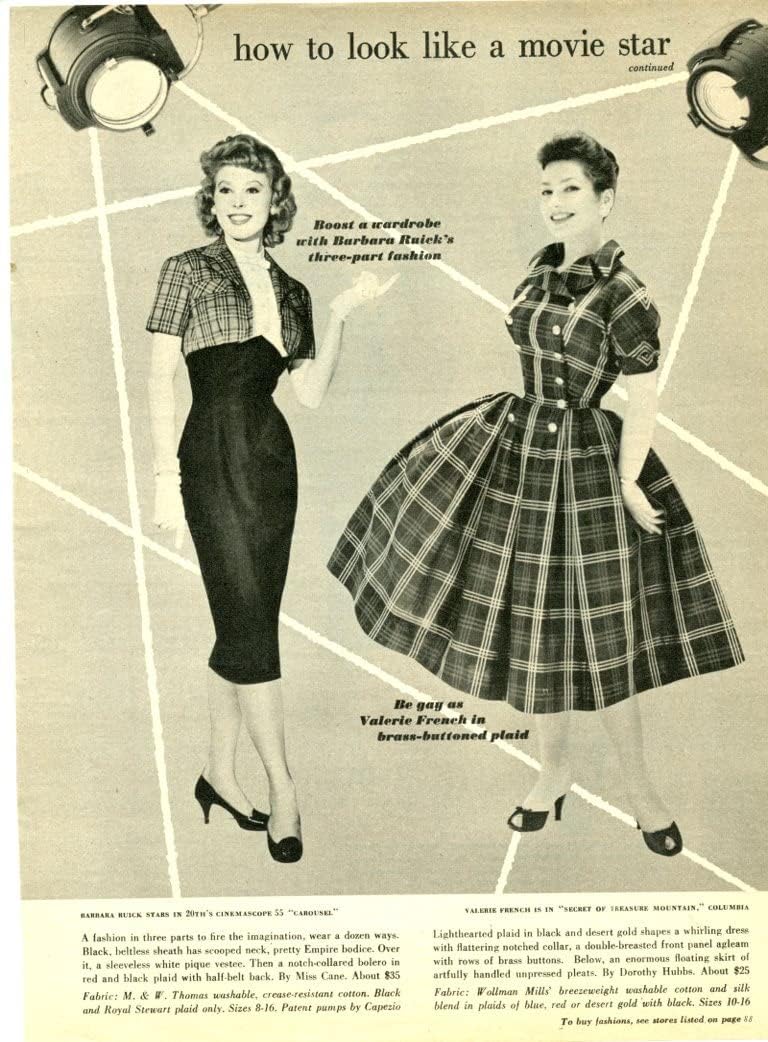 Barbara Ruick Valerie French 1 page original clipping magazine photo #C0816