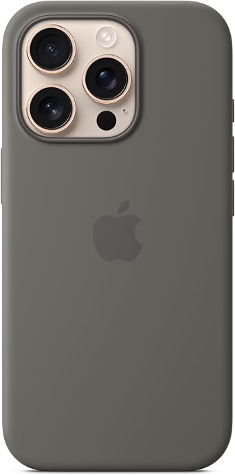 Apple iPhone 16 Pro Silicone Case with MagSafe - Stone Grey