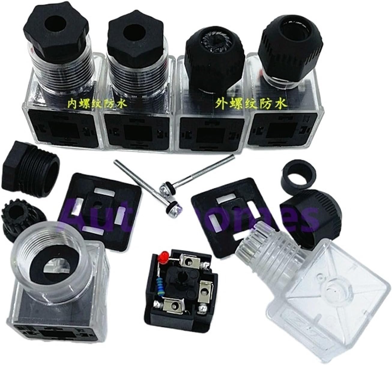 1pc Hydraulic Solenoid coil valve Coil with lamp Electromagnet Led Indicator AC220V AC110V DC24V DC12V(AC220V)