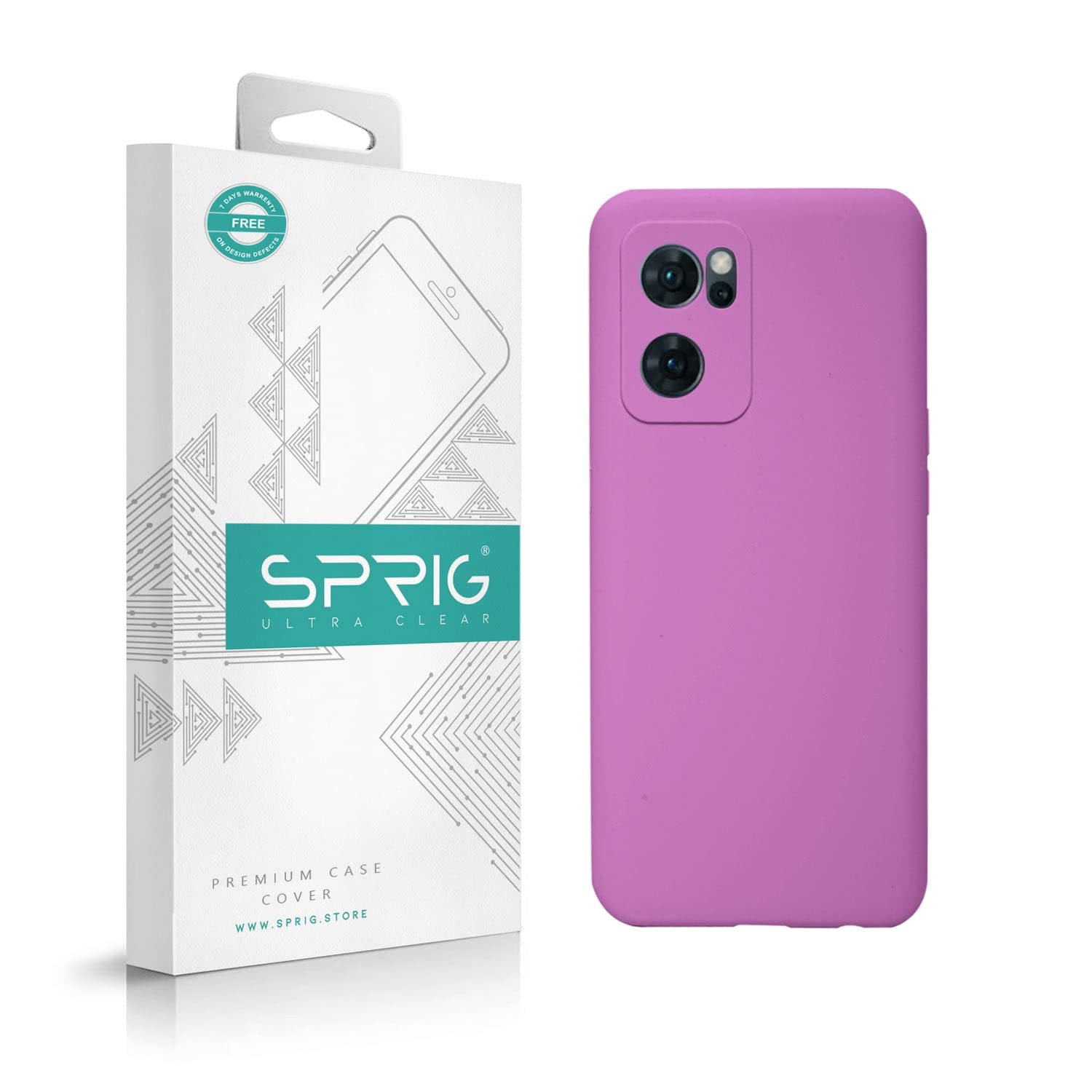 SPRIG Compatible with Oppo Reno7 5G Phone Liquid Silicone Cover Premium Back Cover Drop Tested Shock Proof Mobile Case for Men, Women, Boys and Girls with Camera Protection (Purple) (B0B1PSY9KB) Amazon Price History, Amazon Price Tracker