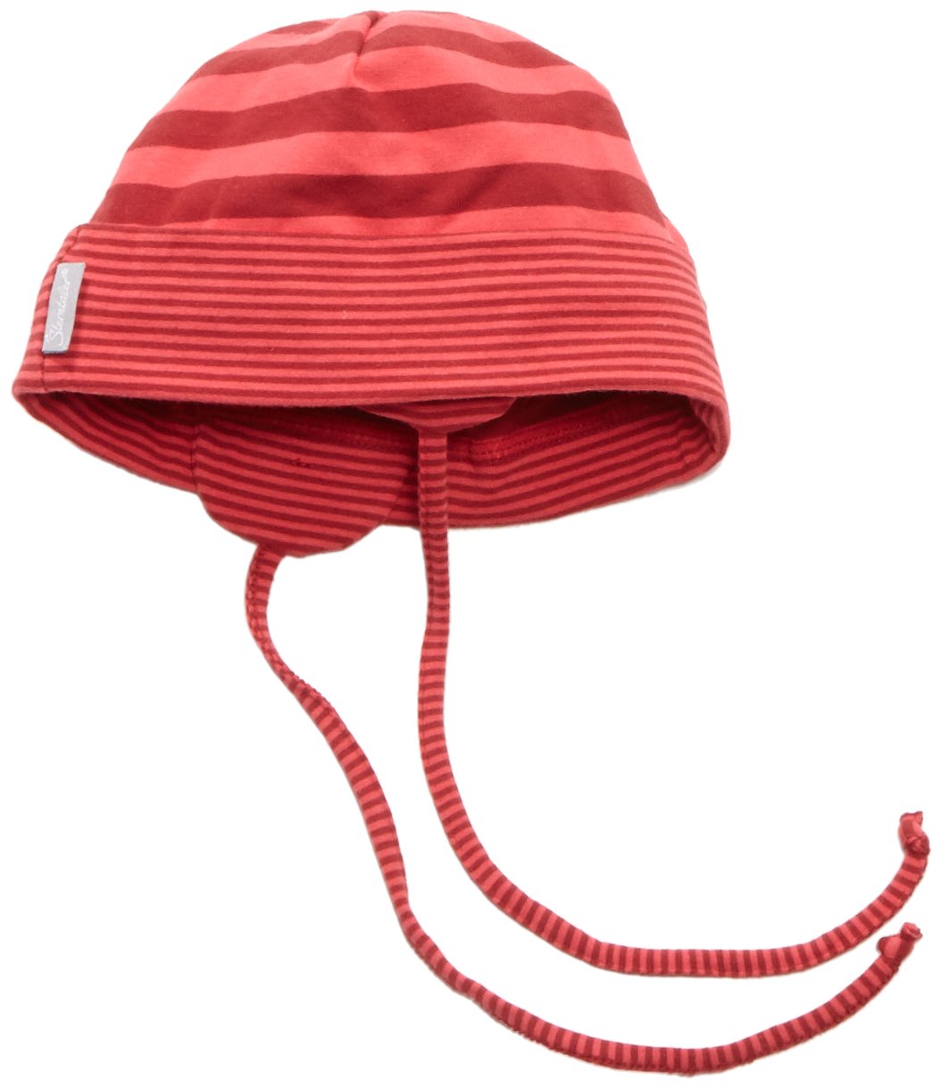 Sterntaler Kinder-Wintermütze Beanie – Aus Baumwollfleece Mit Punkten, Hellrot, Weich Und Kuschelig Für Baby- Und Kinderköpfe