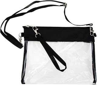 2 Peças Bolsa Mensageiro Transparente Feminina Carteira Chave Carteira Transversal Bolsas De Corpo Para Mulheres Bolsas Tipo Estilingue Para Mulheres Bolsas Transparentes Para