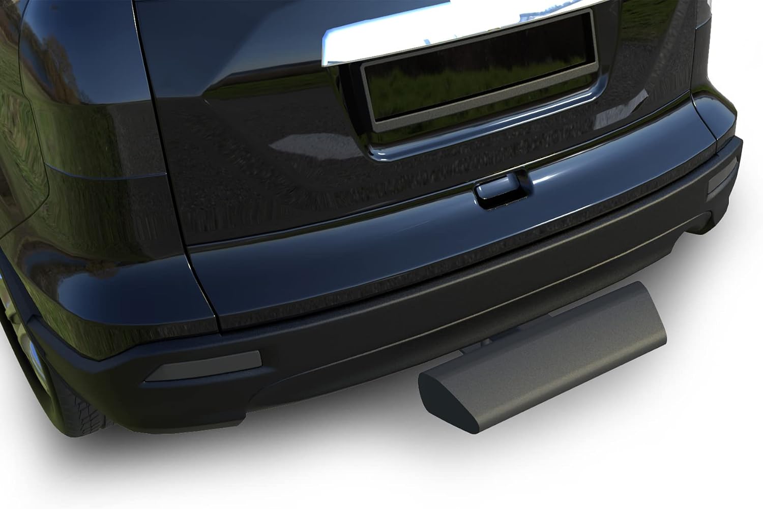 Black Horse Rear Hitch Step Black 12 in Long Compatible with 2" Hitch receivers-RAZ12B