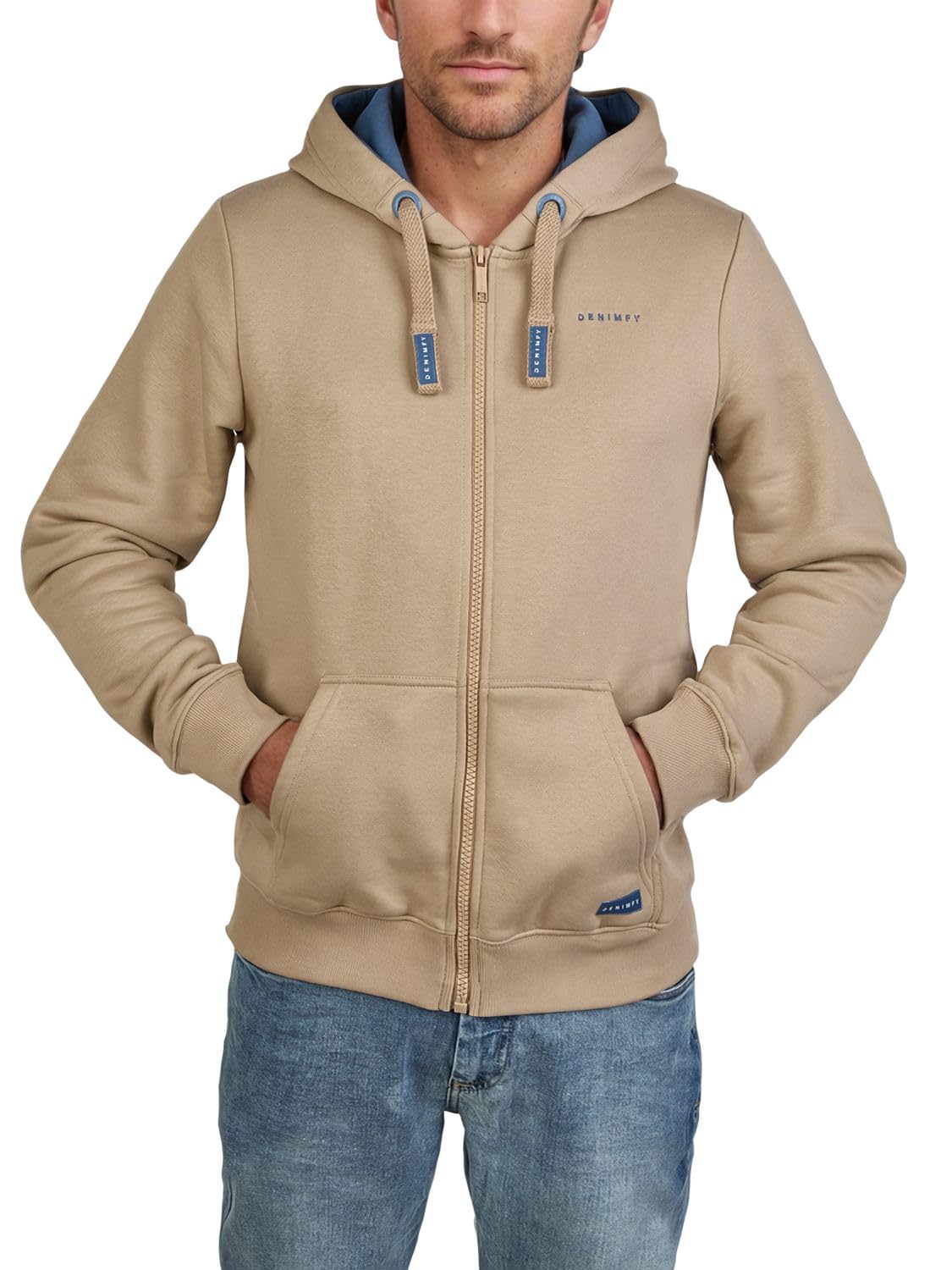 Felpa Con Cappuccio Uomo RIVERSO Noah - Nero, Cotone, Zip, Taglie S-5XL