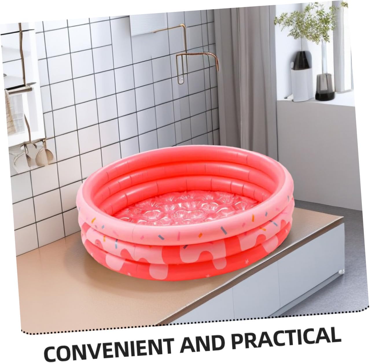 Balacoo Inflatable Swimming Pool Round Thickened Pool for Fun Material for Summer Parent Interaction