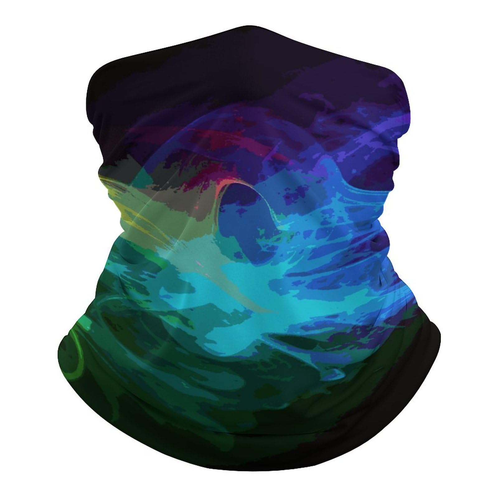 QMNRTK Rainbow Smoke Balaclava UV Protection Face Mask Breathable Neck Gaiter Ski Mask for Men Women Headwear Bandana Elastic Face Scarf