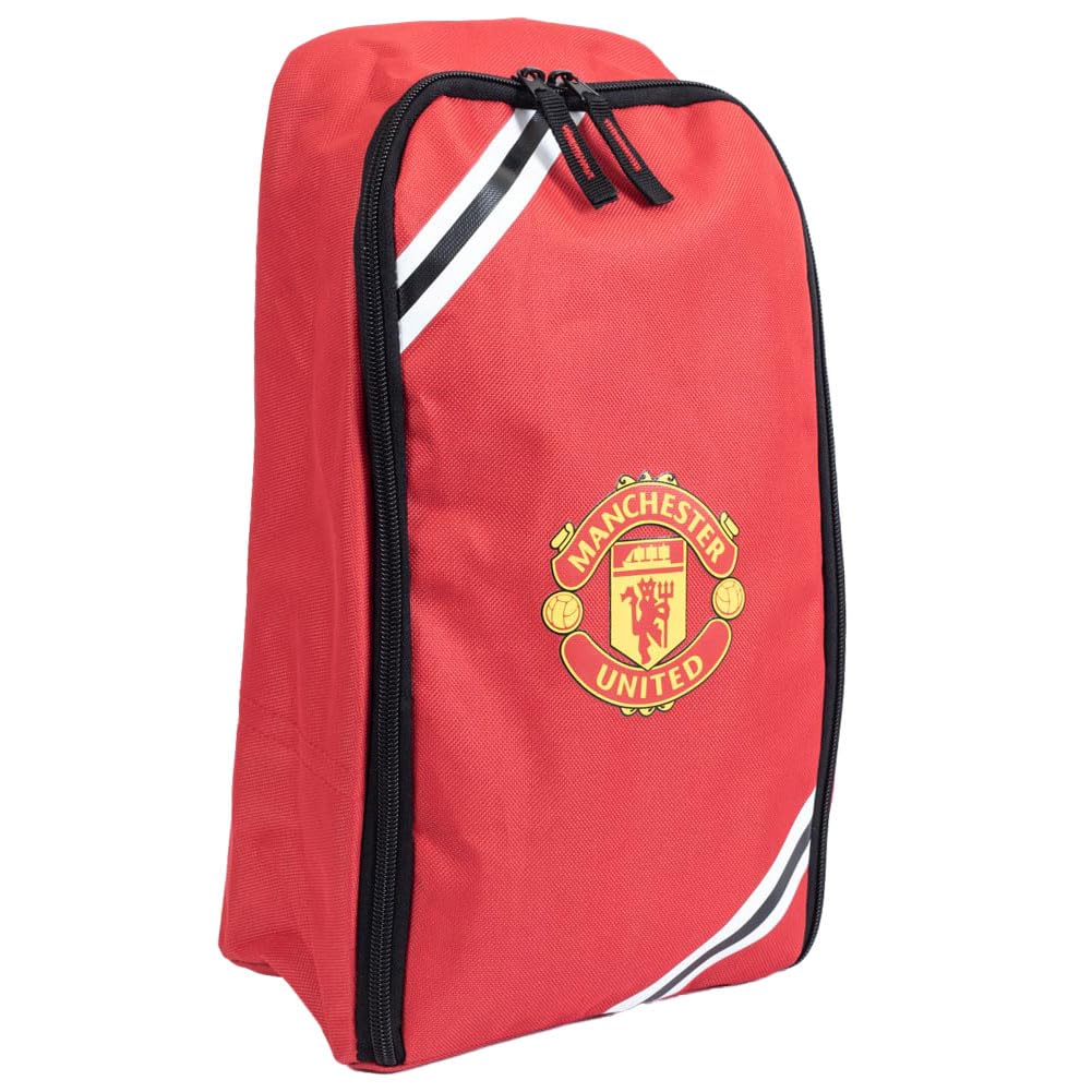FOCO Officially Licensed Manchester United FC Core Stripe Football Boot Shoe Bag