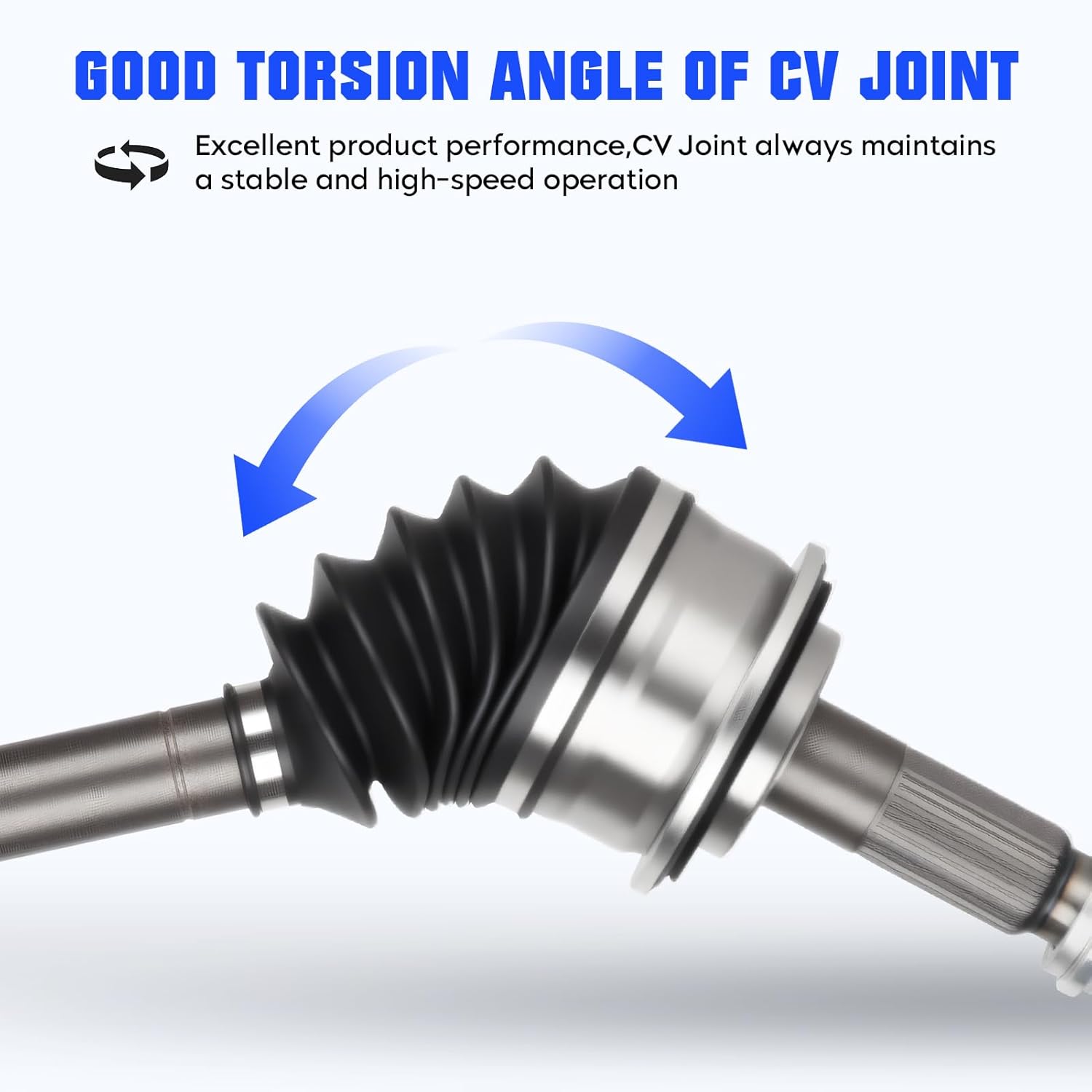 Front CV Axle Shaft Assembly Fit for Chevy Silverado Suburban Avalanche 1500 Tahoe Blazer, for GMC Yukon K1500 K2500 Sierra, for Cadillac Escalade EXT ESV, Left or Right CV Joint Shaft, 2 pack
