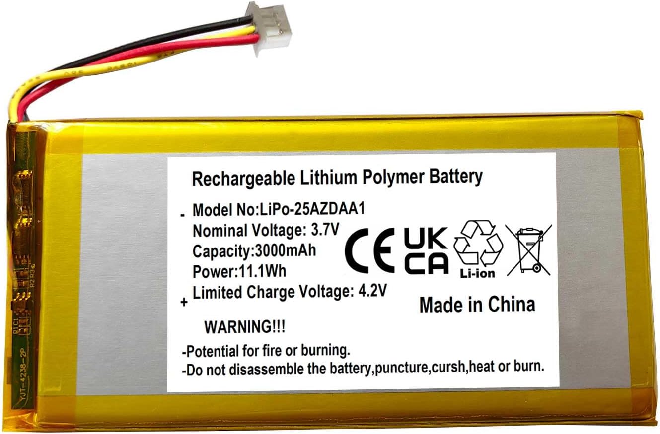 3000mAh 3.7v Battery Replacement for Logitech G915,G915 TKL,G913,G913 TKL, G715,G715 LIGHTSYNC TKL, MX Mechanical Mini Illuminated Keyboard, AHB355085PCT Battery Upgrade from 1500 to 3000mAh