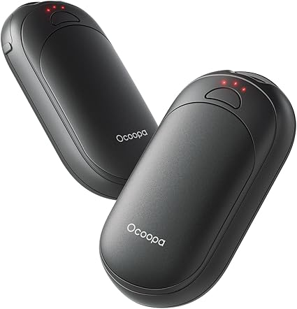 OCOOPA UT3 Lite Rechargeable Hand Warmers 2 Pack, Magnetic Electric Handwarmers Ultra Thin Light Portable for Pocket Gloves,3 Levels Heat, Up to 8 hrs, UL Certified, Tech Gifts for Men, Women view 1