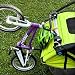 GuNaMa Laufrad & Kinder Fahrrad Halterung für Thule Chariot ab 2017 Sport Cross Cab Lite 2, Kinderwagen, Halter für Thule Fahrradanhänger, Fahrradhalter, Zubehör, Fahrradträger, Fahrradhalterung