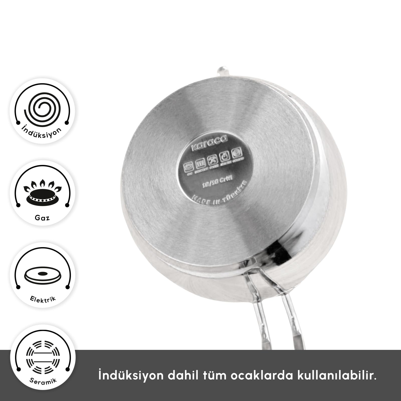 Karaca Adelya Stainless Steel Tea Set - Turkish Tea Brewing -4