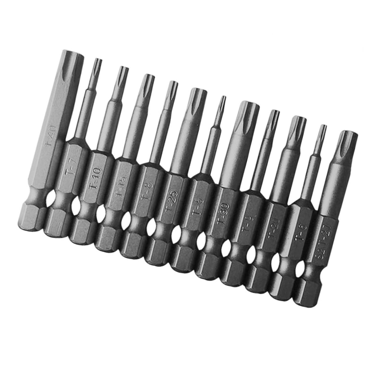 HOMSFOU 3 Set Completi Di Punte Per Cacciavite Elettrico Da 1/4 Pollici Set Di Punte Per Cacciavite -t40 Per Utensili 12 Pezzi * 3