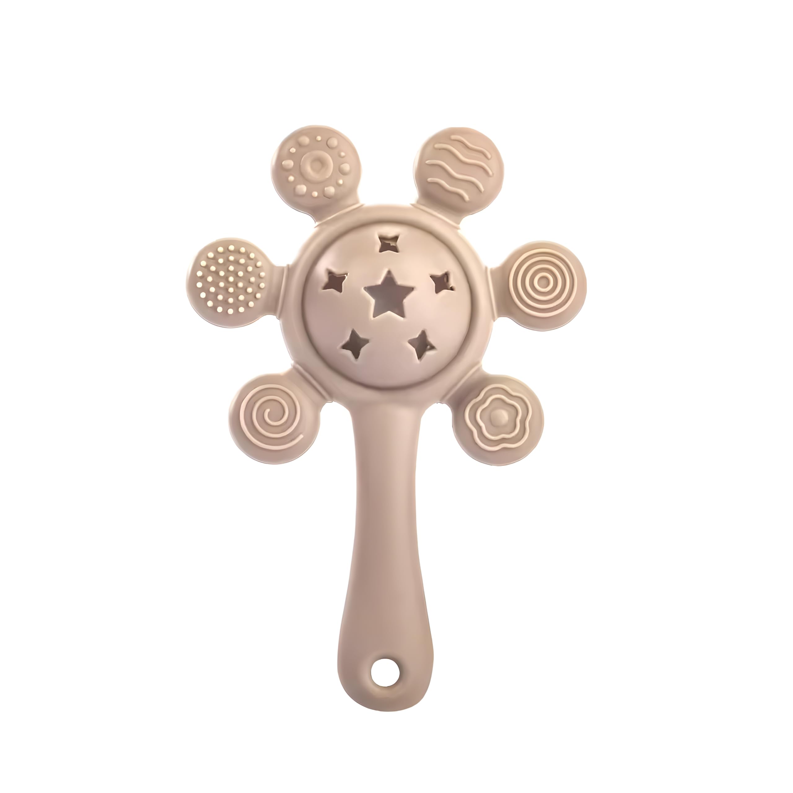 Cuteaby Baby Rattle Teether, Jhunjuna, Baby Feeding Toys (Grey) (B0D7WST21R) Amazon Price History, Amazon Price Tracker
