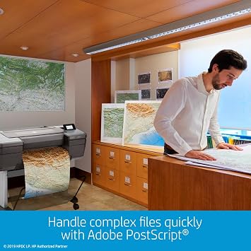 HP DesignJet Z6 Large Format Postscript Graphics Printer - 24, with Advanced Security Features (T8W15A)