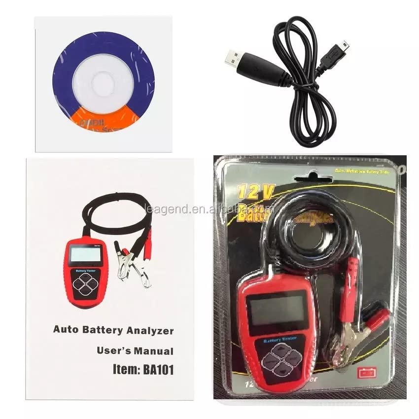 Car Battery Tester Quicklynks BA101 12V 100-2000CCA Battery System Detect Auto Load Battery Analyzer Car Battery Tool(BA101)