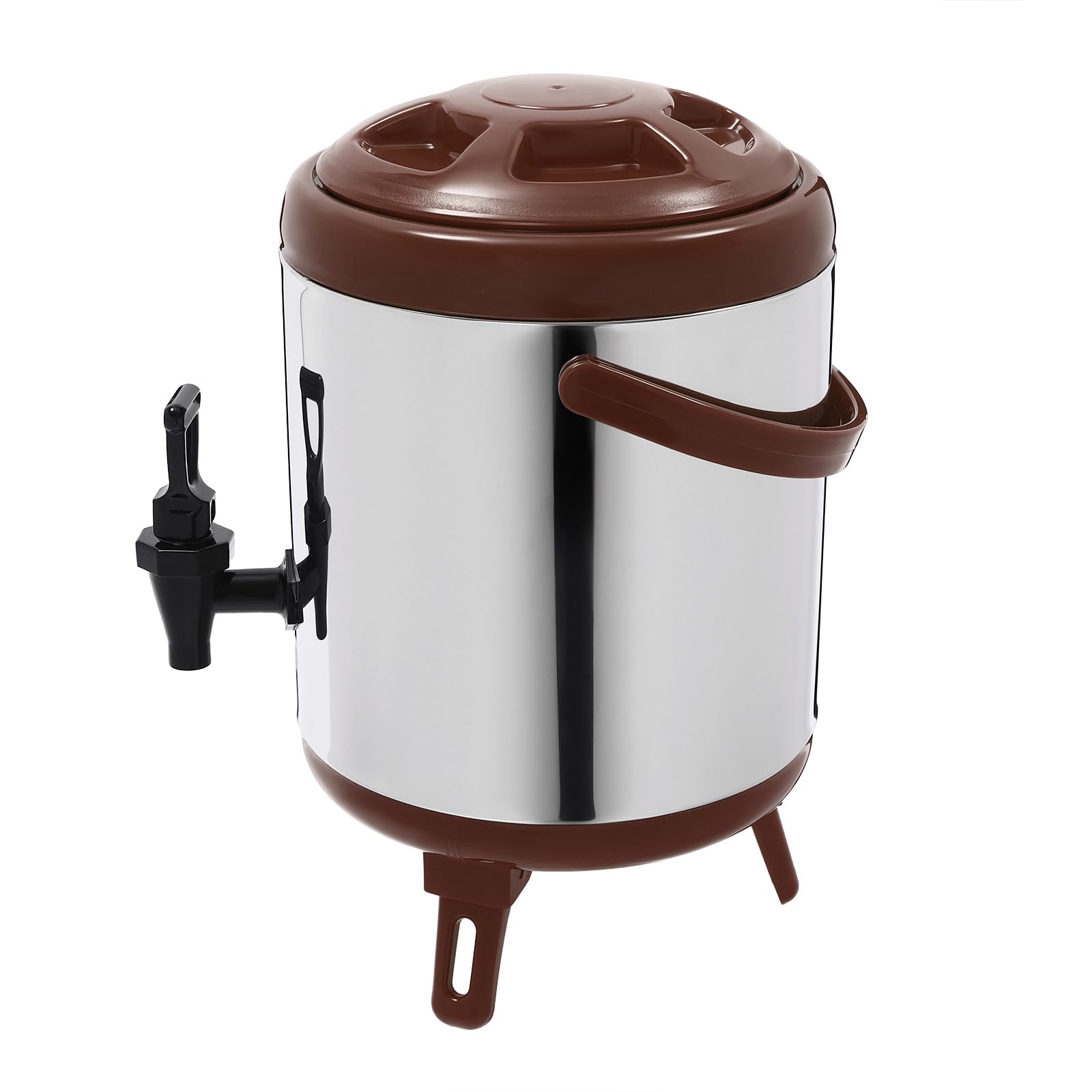Distributore di acqua calda da 6 l, in acciaio inox, isolato, per caffè, picnic, viaggi, bar, buffet