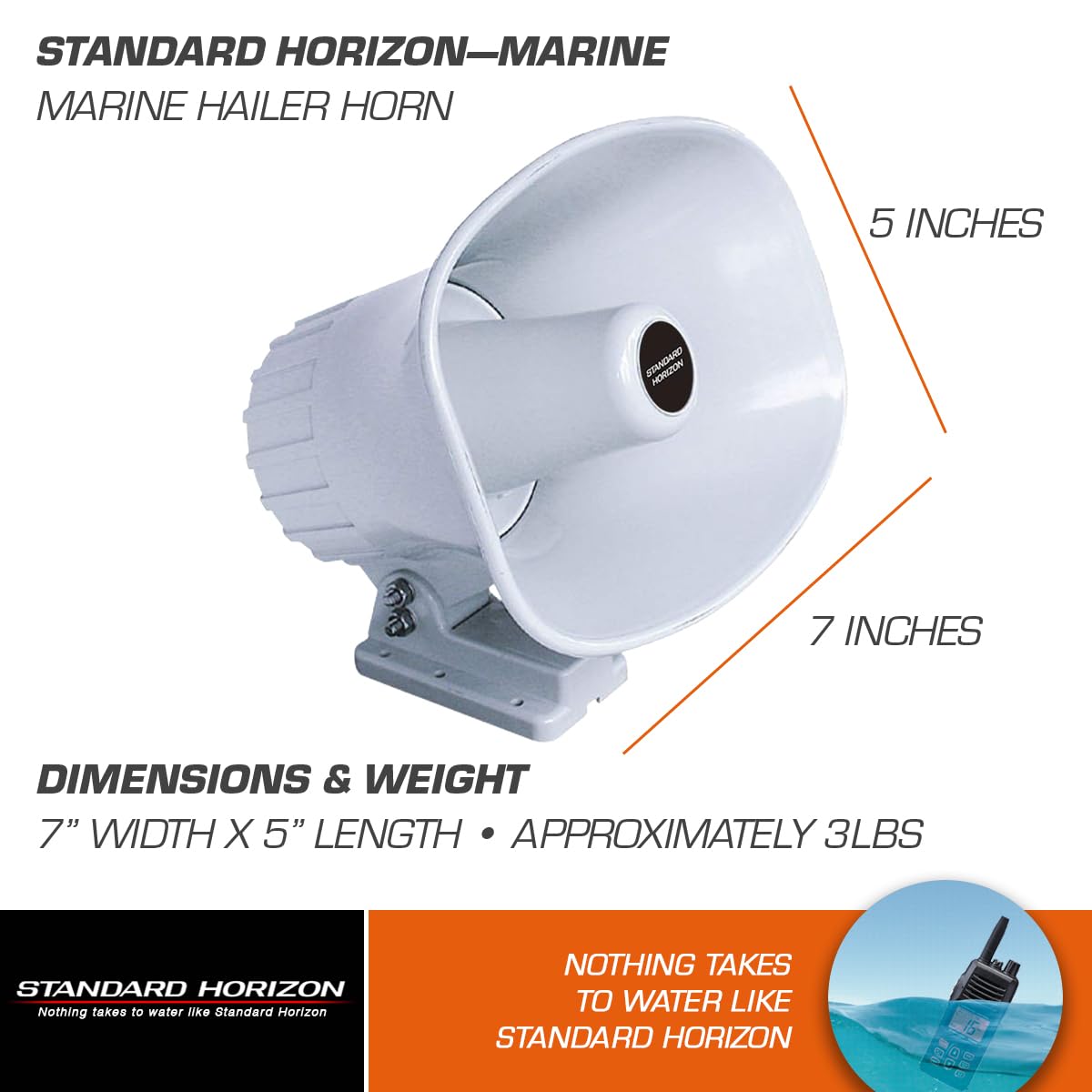 Amazon.com: Standard STD-240SW 240SW 5-Inch x 8-Inch PA Horn