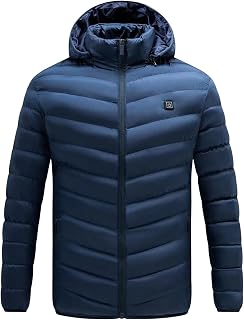 Men's Winter Outdoor Jacket Warm Fleece Lining Coat Hooded Windproof Jacket Mid-Length Casual Outerwear Coats Jacket For Men Light Rain Jacket Men Mens Trench Coat