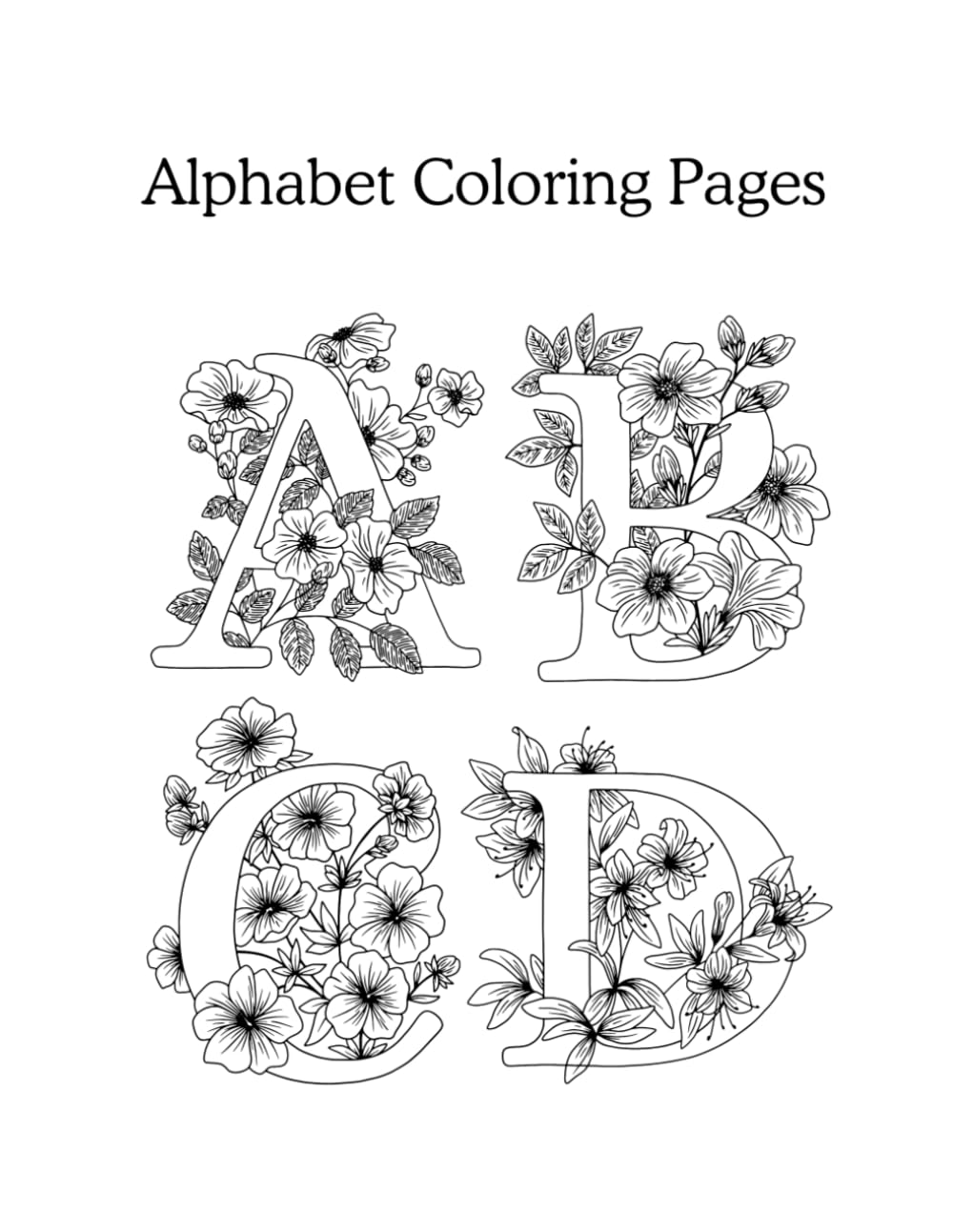 Alphabet Coloring Pages