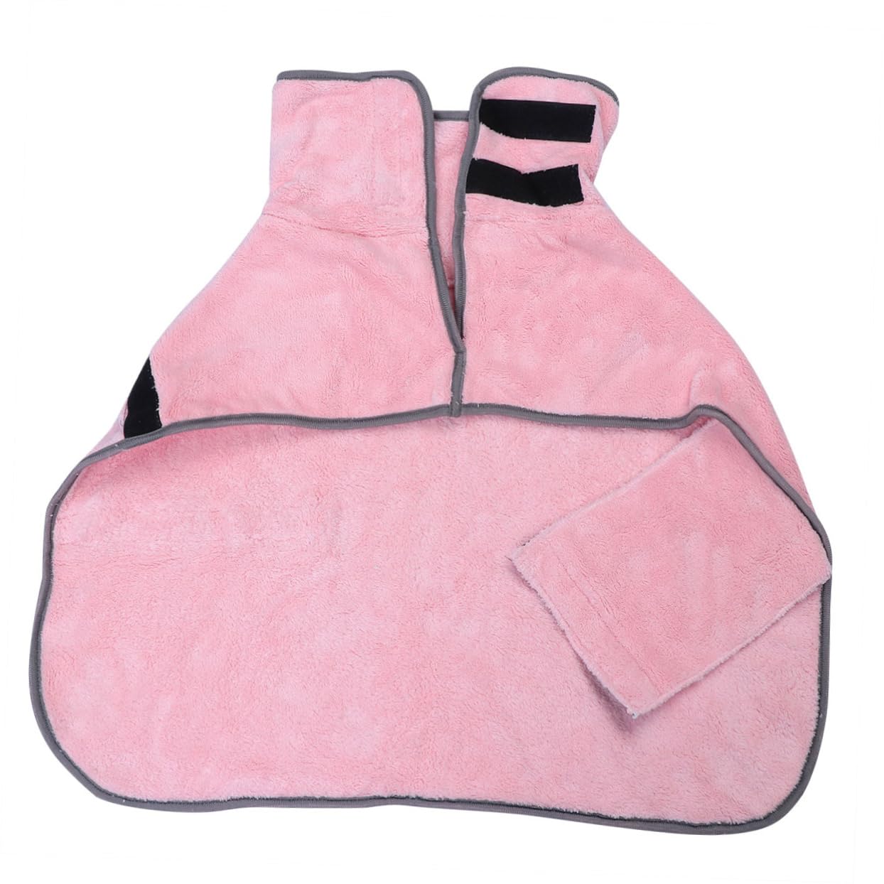 Peignoir chien en velours corail YARNOW douceur premium pour séchage rapide après le bain
